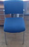Židle modrá stohovatelná (Blue stackable chair) 